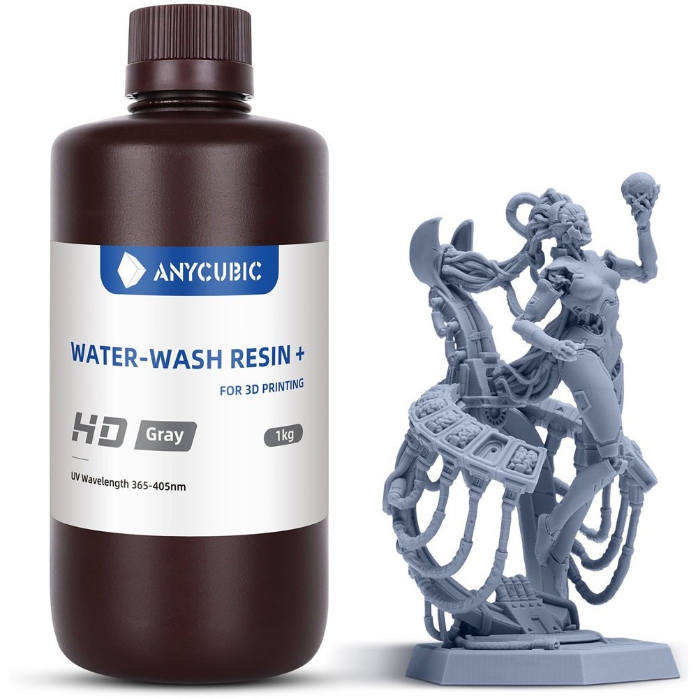 Anycubic Water-Wash Resin+ HD Gray Dubai Abu Dhabi UAE